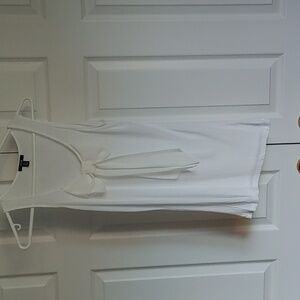 Jacob US S White Tank Top with Front Bow Detail